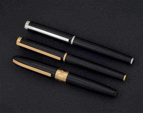 vintage gucci fountain pen value|Vintage GUCCI Fountain Pen 14K 585 Black (Made in England).